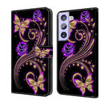 Custodia portafoglio in pelle per Samsung Galaxy S21+