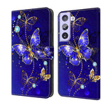 Custodia portafoglio in pelle per Samsung Galaxy S21+