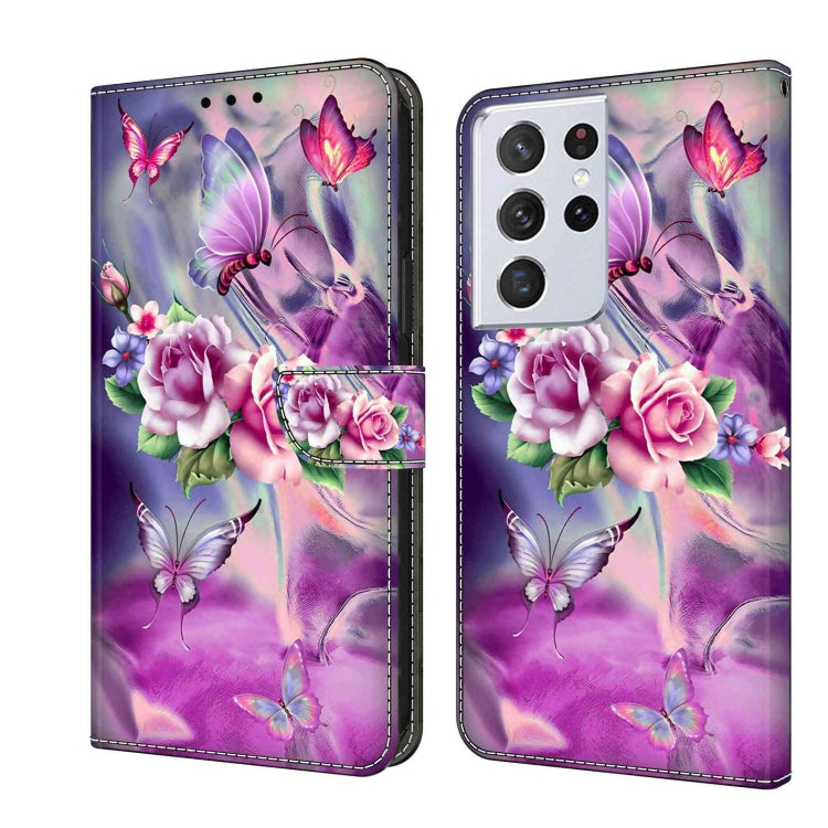 Custodia portafoglio in pelle TPU per Samsung Galaxy S21 Ultra