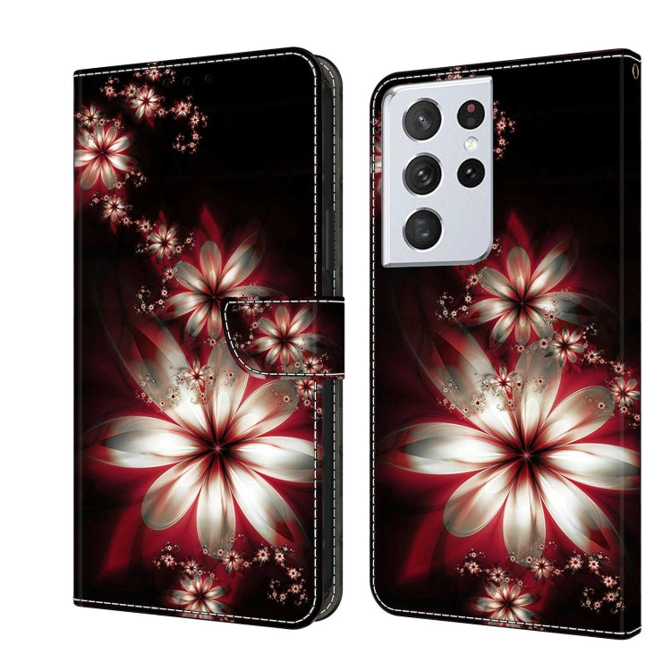Custodia portafoglio in pelle TPU per Samsung Galaxy S21 Ultra