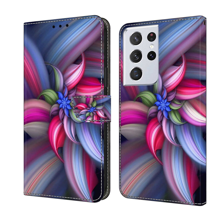 Custodia portafoglio in pelle TPU per Samsung Galaxy S21 Ultra