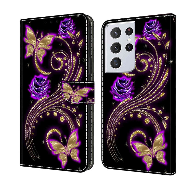 Custodia portafoglio in pelle TPU per Samsung Galaxy S21 Ultra