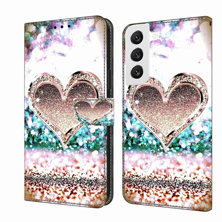 Custodia per telefono in pelle protettiva antiurto Crystal 3D, For Samsung Galaxy S22