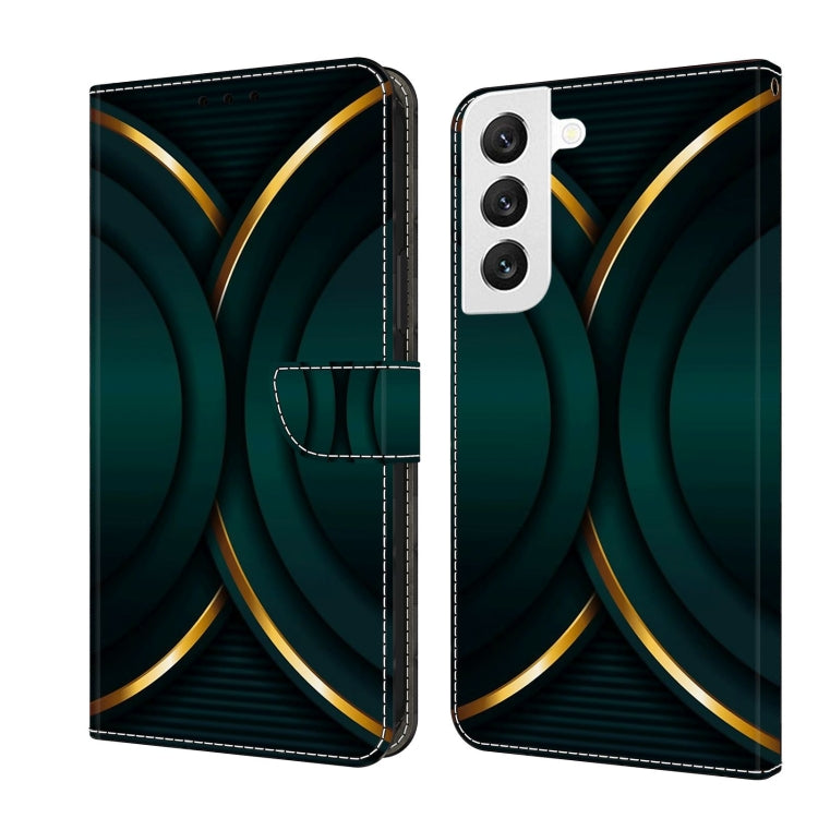 Custodia per telefono in pelle protettiva antiurto Crystal 3D, For Samsung Galaxy S22