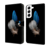 Custodia portafoglio in pelle per Samsung Galaxy S22