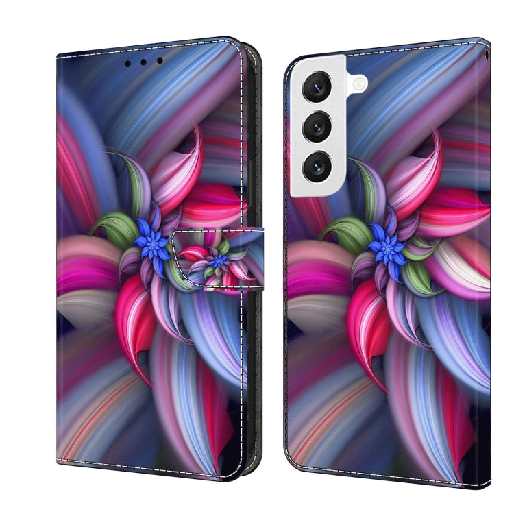 Custodia per telefono in pelle protettiva antiurto Crystal 3D, For Samsung Galaxy S22