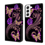 Custodia portafoglio in pelle per Samsung Galaxy S22