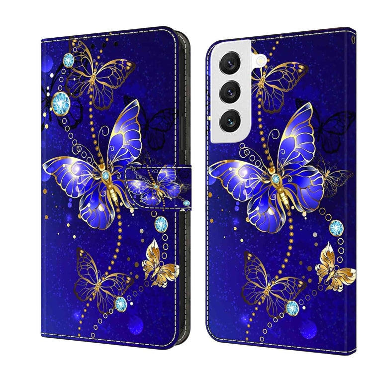 Custodia per telefono in pelle protettiva antiurto Crystal 3D, For Samsung Galaxy S22