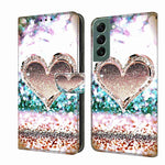 Custodia portafoglio in pelle per Samsung Galaxy S22+