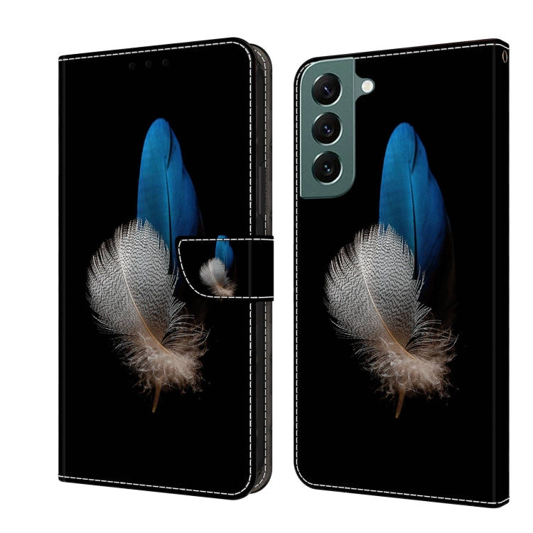 Custodia per telefono in pelle protettiva antiurto Crystal 3D, For Samsung Galaxy S22+