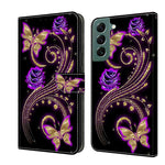 Custodia portafoglio in pelle per Samsung Galaxy S22+