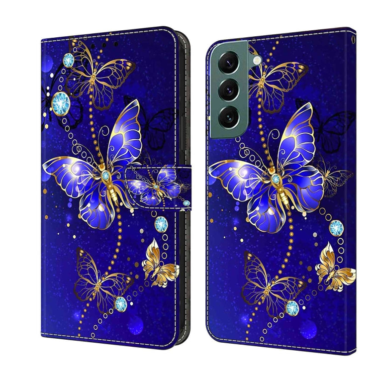 Custodia per telefono in pelle protettiva antiurto Crystal 3D, For Samsung Galaxy S22+