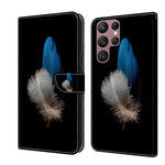 Custodia portafoglio in pelle per Samsung Galaxy S22 Ultra