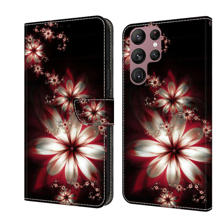Custodia portafoglio in pelle per Samsung Galaxy S22 Ultra
