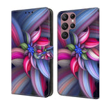 Custodia portafoglio in pelle per Samsung Galaxy S22 Ultra