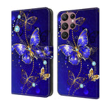 Custodia portafoglio in pelle per Samsung Galaxy S22 Ultra