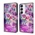 Custodia portafoglio in pelle per Samsung Galaxy S23