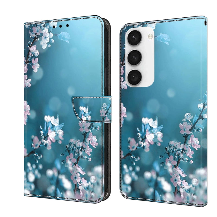 Custodia per telefono in pelle protettiva antiurto Crystal 3D, For Samsung Galaxy S23