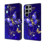 Custodia portafoglio in pelle per Samsung Galaxy S23 Ultra