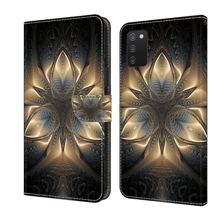 Custodia per telefono in pelle protettiva antiurto Crystal 3D, For Samsung Galaxy A03s