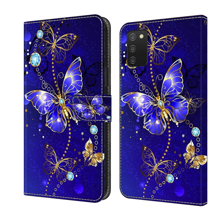 Custodia per telefono in pelle protettiva antiurto Crystal 3D, For Samsung Galaxy A03s