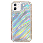 Custodia TPU con onde di paillettes per iPhone 13, 12 e 11