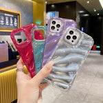 Custodia TPU con onde di paillettes per iPhone 13, 12 e 11