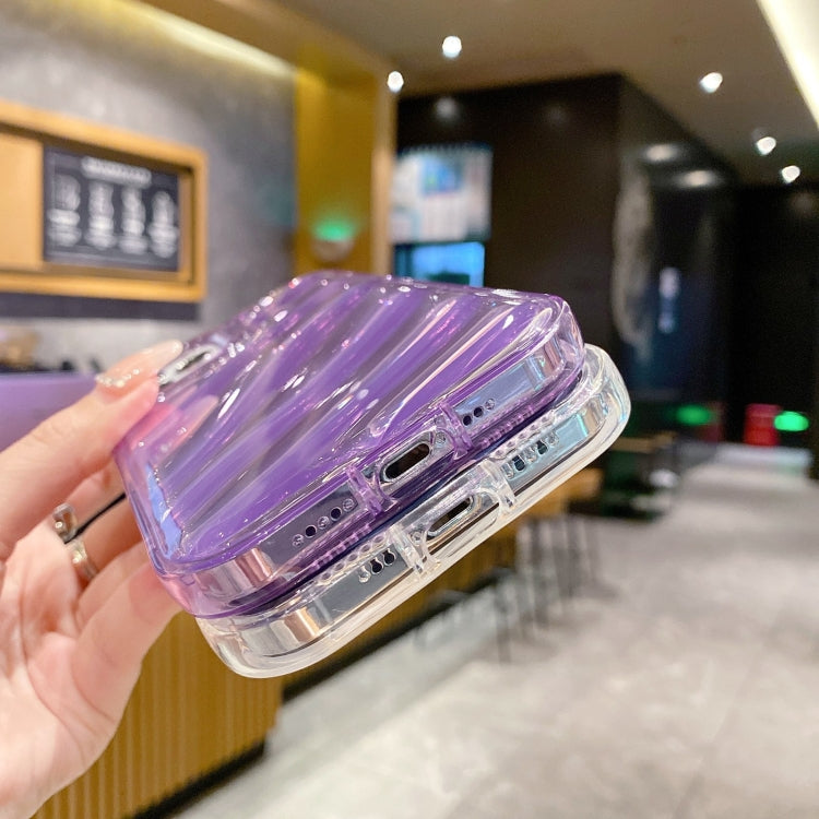 Custodia TPU con onde di paillettes per iPhone 13, 12 e 11