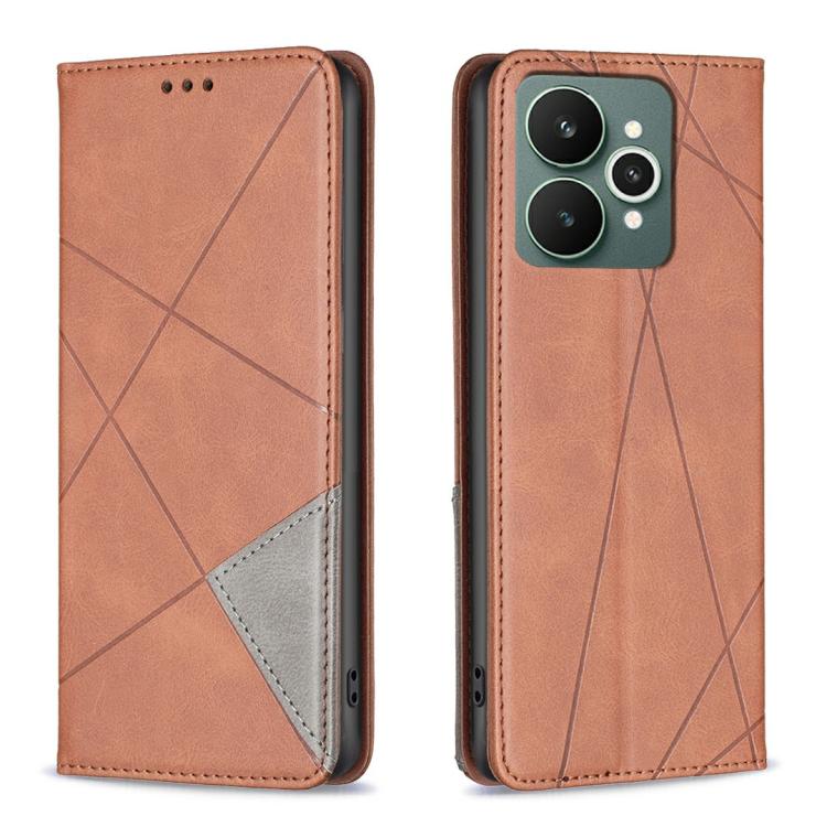 Custodia per telefono in pelle con trama a rombo, For Realme 15 Pro 5G, For Realme 15 5G, For Realme C53