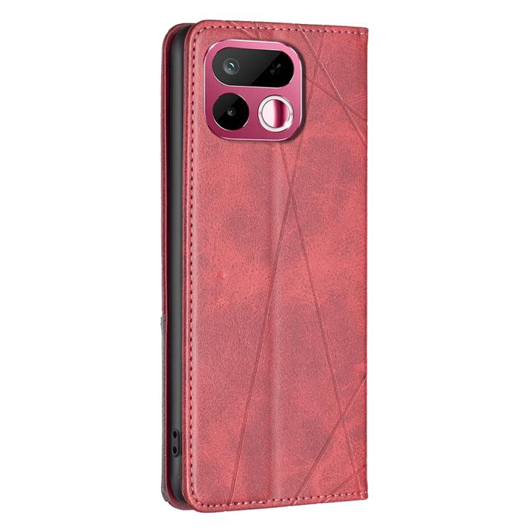 Custodia per telefono in pelle con trama a rombo, For Realme 16T 5G, For Realme 16 5G, For Realme 16 Pro+ 5G, For Realme 16 Pro 5G
