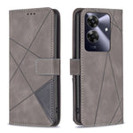 Custodia per telefono in pelle con struttura a rombo con fibbia magnetica, For Realme 14 Pro, For Realme 14X 5G, For Realme C75 4G, For Realme Note 60 / C61