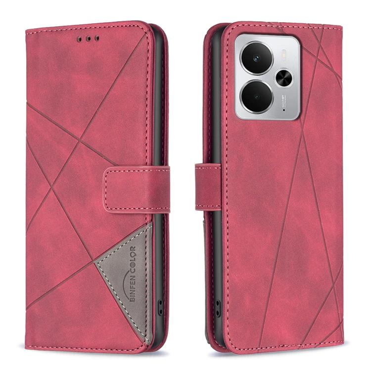 Custodia per telefono in pelle con struttura a rombo con fibbia magnetica, For Realme 15 Pro 5G, For Realme 15 5G, For Realme 14 5G Global, For Realme P3 Pro