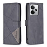 Custodia per telefono in pelle con struttura a rombo con fibbia magnetica, For Realme 15 Pro 5G, For Realme 15 5G, For Realme 14 5G Global, For Realme P3 Pro