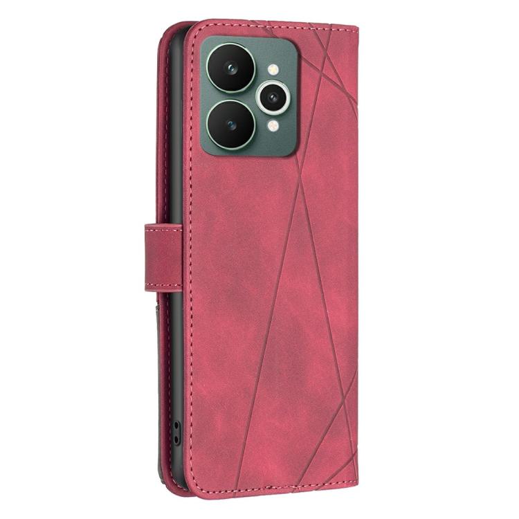 Custodia per telefono in pelle con struttura a rombo con fibbia magnetica, For Realme 15 Pro 5G, For Realme 15 5G, For Realme 14 5G Global, For Realme P3 Pro