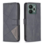 Custodia per telefono in pelle con struttura a rombo con fibbia magnetica, For Realme 15 Pro 5G, For Realme 15 5G, For Realme 14 5G Global, For Realme P3 Pro
