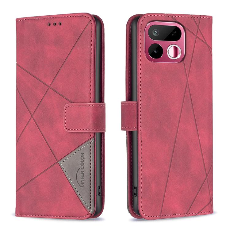 Custodia per telefono in pelle con struttura a rombo con fibbia magnetica, For Realme 16T 5G, For Realme 16 5G, For Realme 16 Pro+ 5G, For Realme 16 Pro 5G