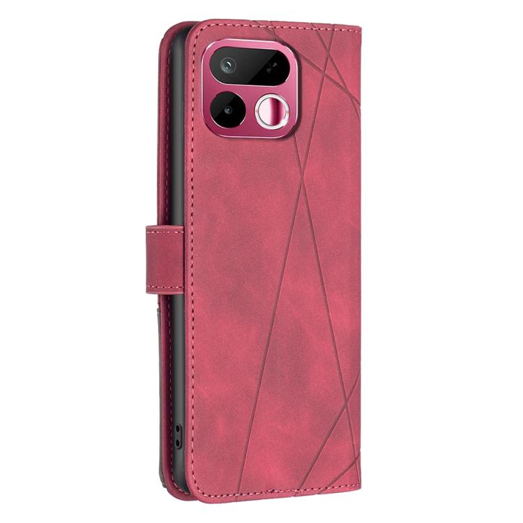 Custodia per telefono in pelle con struttura a rombo con fibbia magnetica, For Realme 16T 5G, For Realme 16 5G, For Realme 16 Pro+ 5G, For Realme 16 Pro 5G