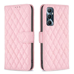 Custodia per cellulare in pelle con flip a portafoglio Diamond Lattice, For Realme 12+ 5G, For Realme C53, For Realme C65 4G