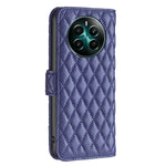 Custodia per cellulare in pelle con flip a portafoglio Diamond Lattice, For Realme 12+ 5G, For Realme C53, For Realme C65 4G