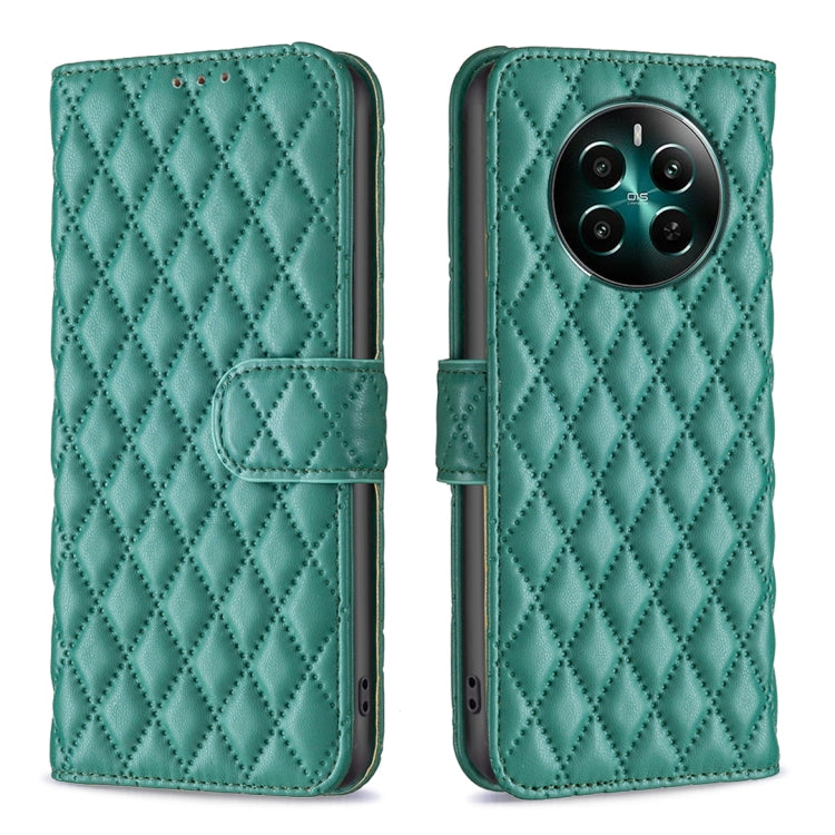 Custodia per cellulare in pelle con flip a portafoglio Diamond Lattice, For Realme 12+ 5G, For Realme C53, For Realme C65 4G