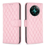 Custodia per cellulare in pelle con flip a portafoglio Diamond Lattice, For Realme 12+ 5G, For Realme C53, For Realme C65 4G