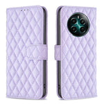Custodia per cellulare in pelle con flip a portafoglio Diamond Lattice, For Realme 12+ 5G, For Realme C53, For Realme C65 4G