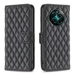 Custodia per cellulare in pelle con flip a portafoglio Diamond Lattice, For Realme 12+ 5G, For Realme C53, For Realme C65 4G