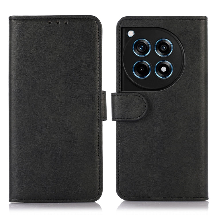 Custodia per telefono in pelle con trama di mucca, For OnePlus 12R / Ace 3, For OnePlus 12, For OnePlus Ace 2 Pro, For OnePlus Nord 3 / Ace 2V