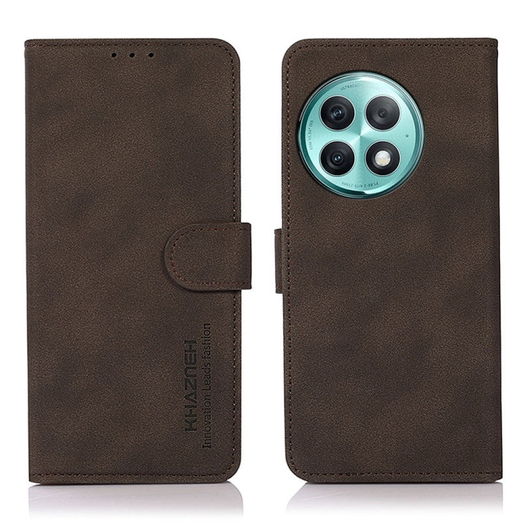 KHAZNEH Custodia per telefono in pelle con trama opaca, For OnePlus 12R / Ace 3, For OnePlus 12, For OnePlus Ace 2 Pro, For OnePlus Nord 3 / Ace 2V