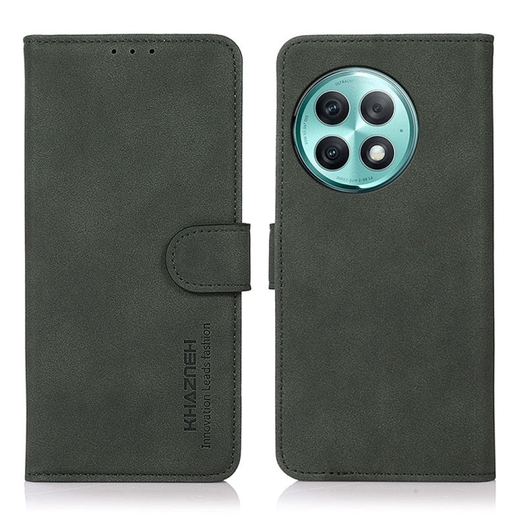 KHAZNEH Custodia per telefono in pelle con trama opaca, For OnePlus 12R / Ace 3, For OnePlus 12, For OnePlus Ace 2 Pro, For OnePlus Nord 3 / Ace 2V