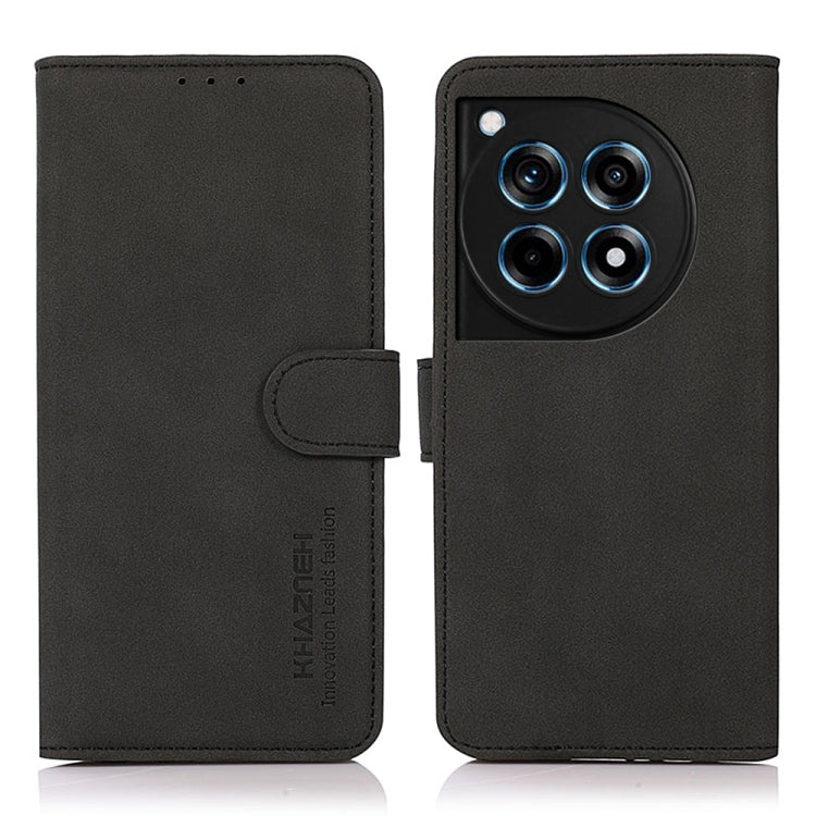 KHAZNEH Custodia per telefono in pelle con trama opaca, For OnePlus 12R / Ace 3, For OnePlus 12, For OnePlus Ace 2 Pro, For OnePlus Nord 3 / Ace 2V