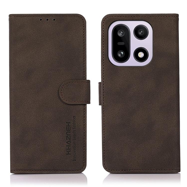 KHAZNEH Custodia per telefono in pelle con trama opaca, For OnePlus Nord CE6 Lite 5G Global, For OnePlus Ace 6 Ultra, For OnePlus 15T, For OnePlus Turbo 6V / Turbo 6, For OnePlus 15, For OnePlus Nord 5