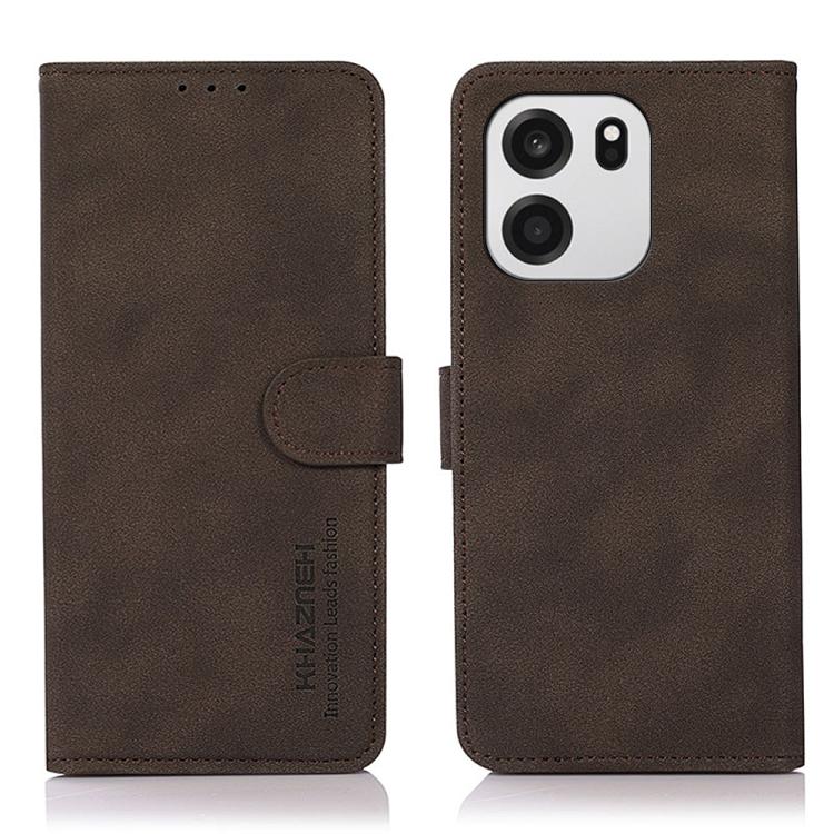 KHAZNEH Custodia per telefono in pelle con trama opaca, For OnePlus Nord CE6 Lite 5G Global, For OnePlus Ace 6 Ultra, For OnePlus 15T, For OnePlus Turbo 6V / Turbo 6, For OnePlus 15, For OnePlus Nord 5
