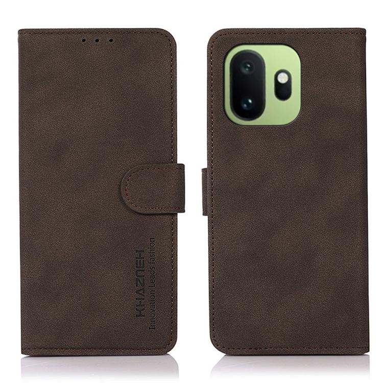 KHAZNEH Custodia per telefono in pelle con trama opaca, For OnePlus Nord CE6 Lite 5G Global, For OnePlus Ace 6 Ultra, For OnePlus 15T, For OnePlus Turbo 6V / Turbo 6, For OnePlus 15, For OnePlus Nord 5